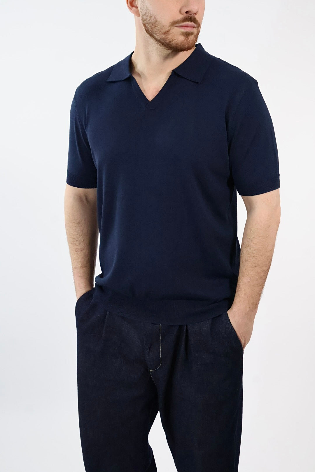 Polo in maglia lino/viscosa 338  LANDEK