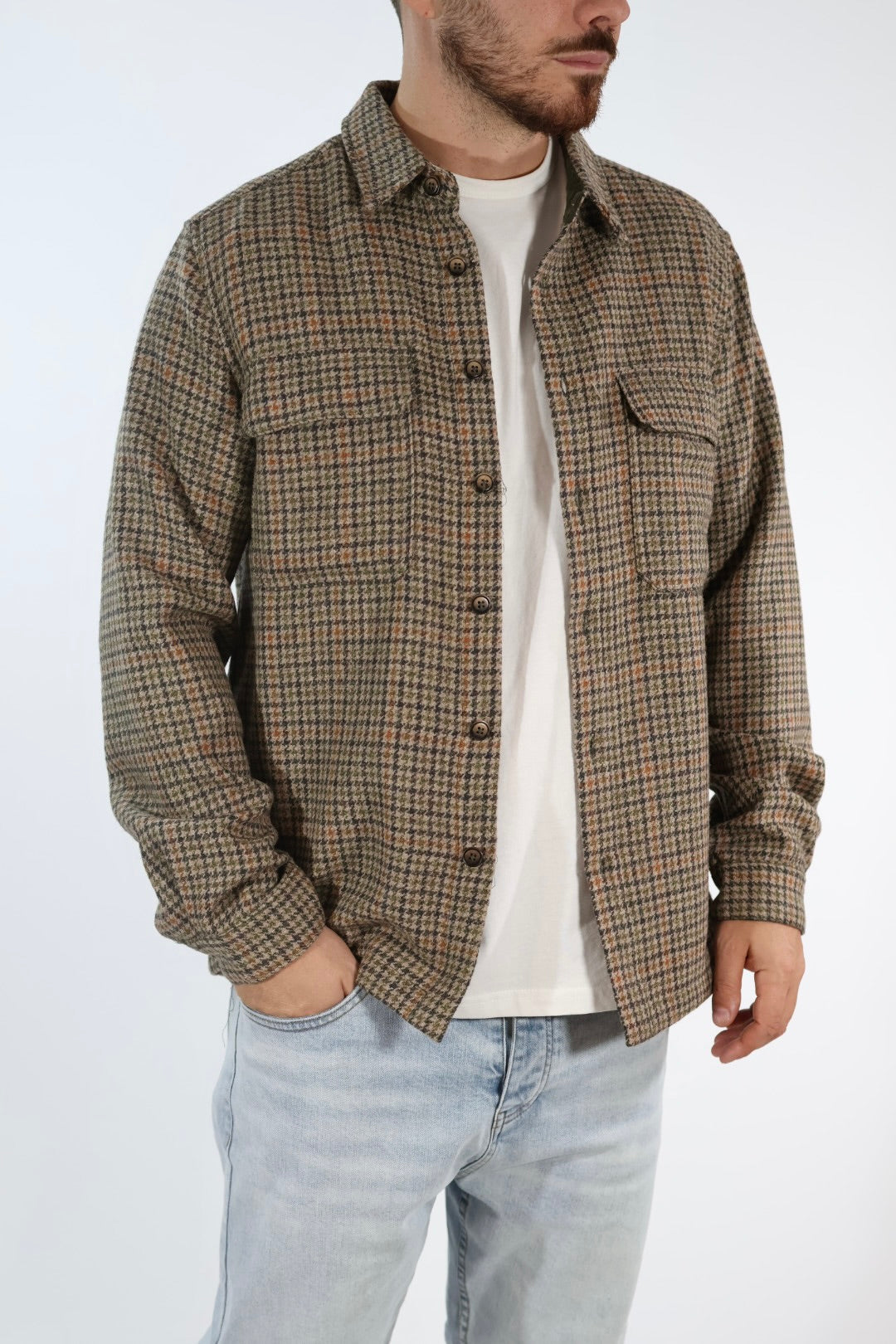 Overshirt 609PA lana GIANNI LUPO