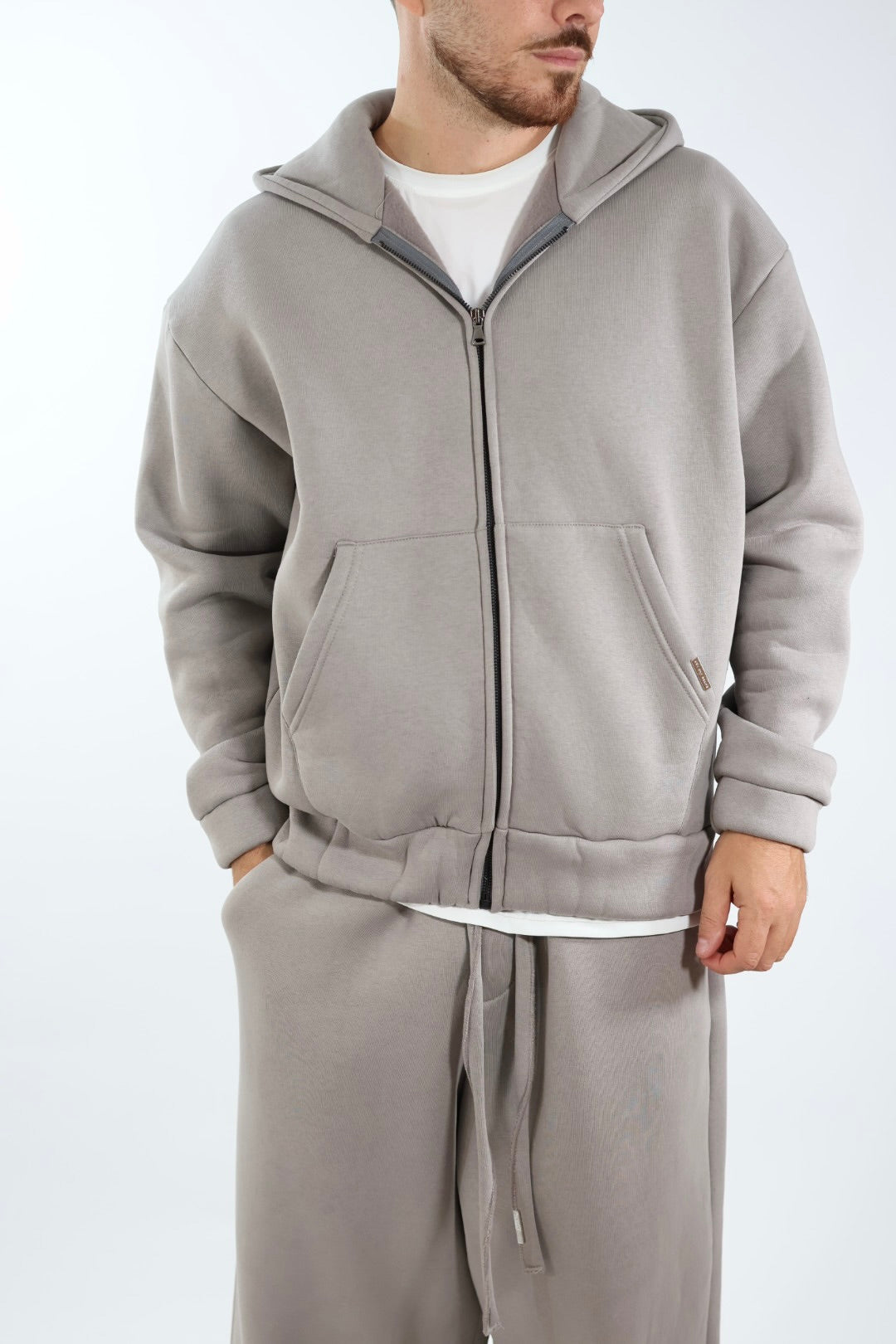 Felpa FL30 zip cappuccio conceptual WHY NOT BRAND