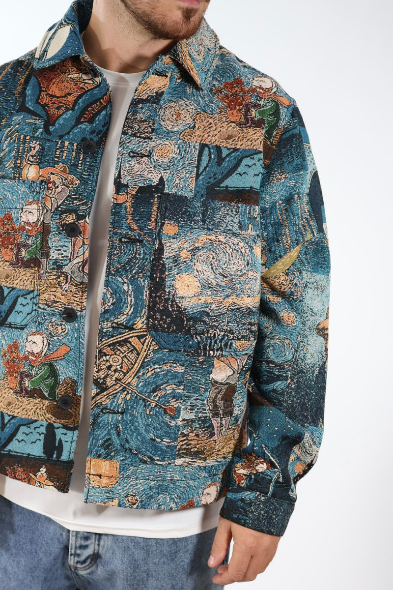 Overshirt 535 jacquard ONLY E SONS