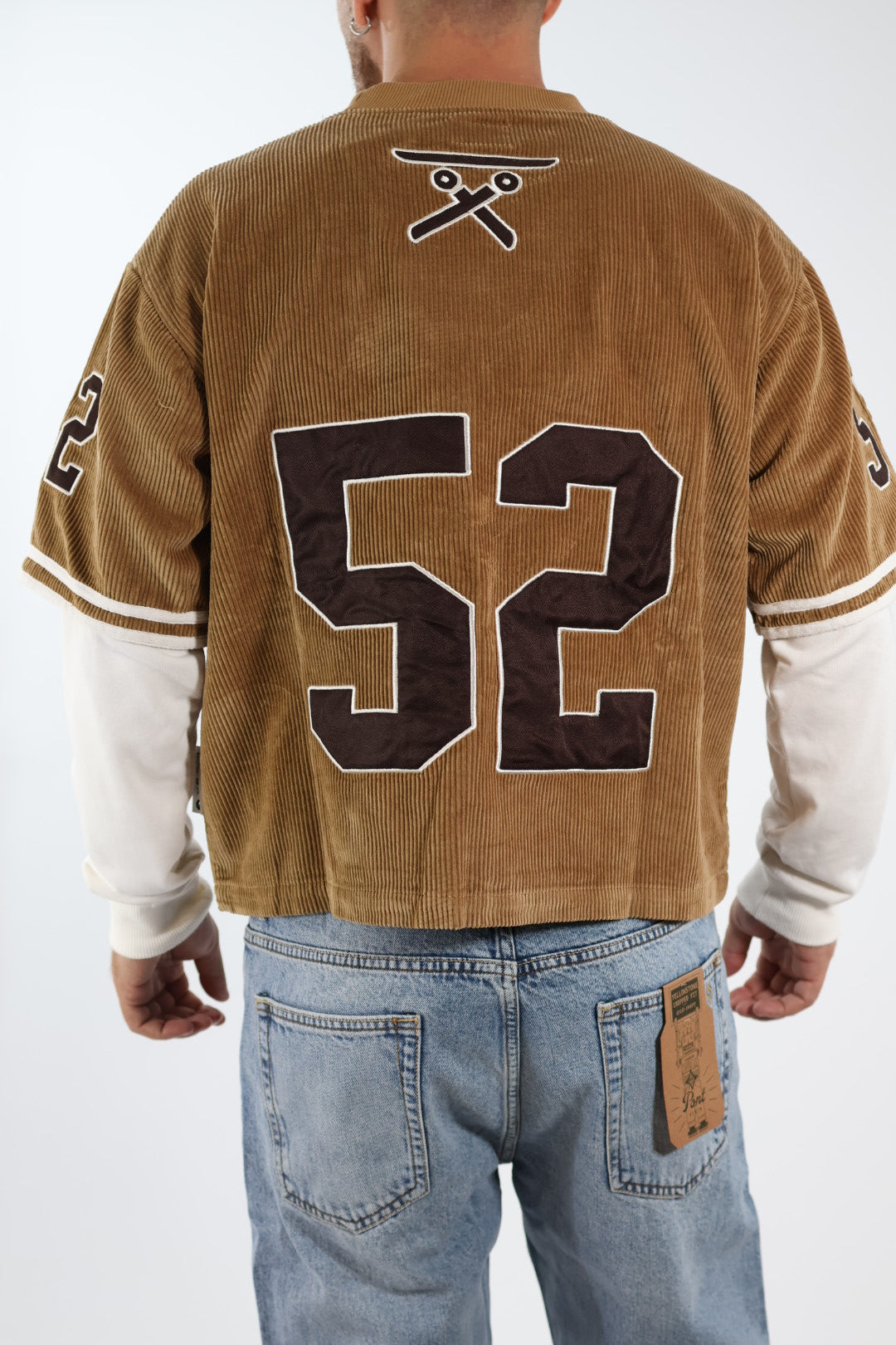 T-shirt baseball cropped velluto 364 BERNA