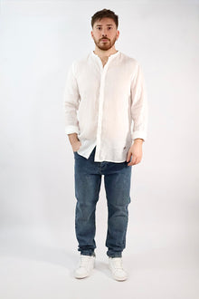 Camicia lino collo coreana 250 BERNA