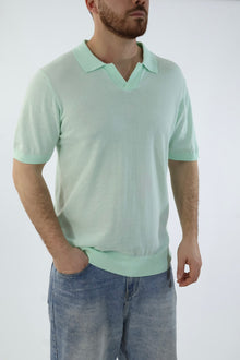 Polo in maglia m/m collo derby M36 OVER-D