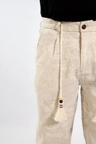 Pantalaccio paisley lino/cotone ricamato 281 BERNA
