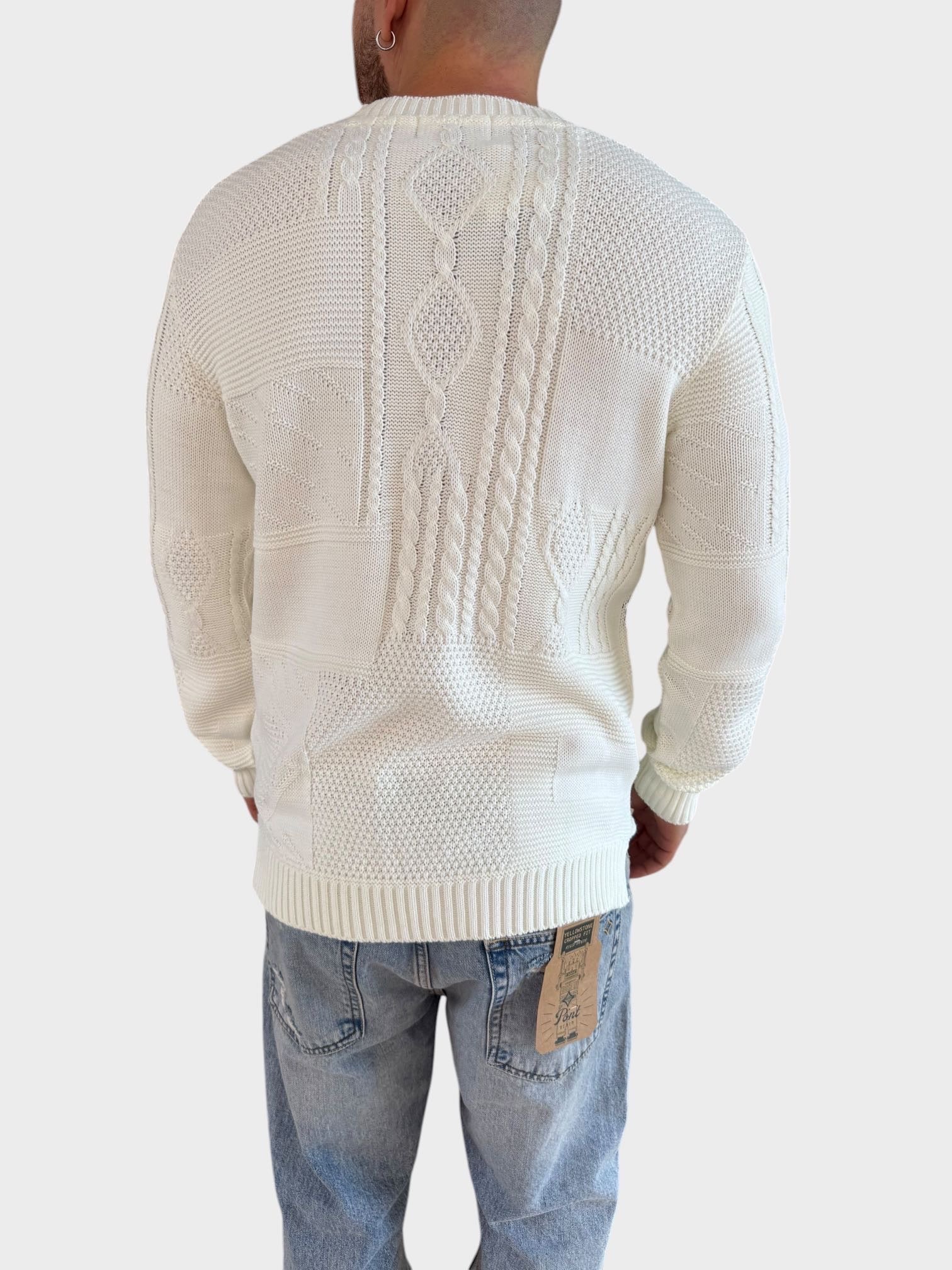 Maglione intarsio 128 BL11