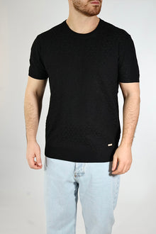 T-shirt in maglia ricamo 330 GIANNI LUPO