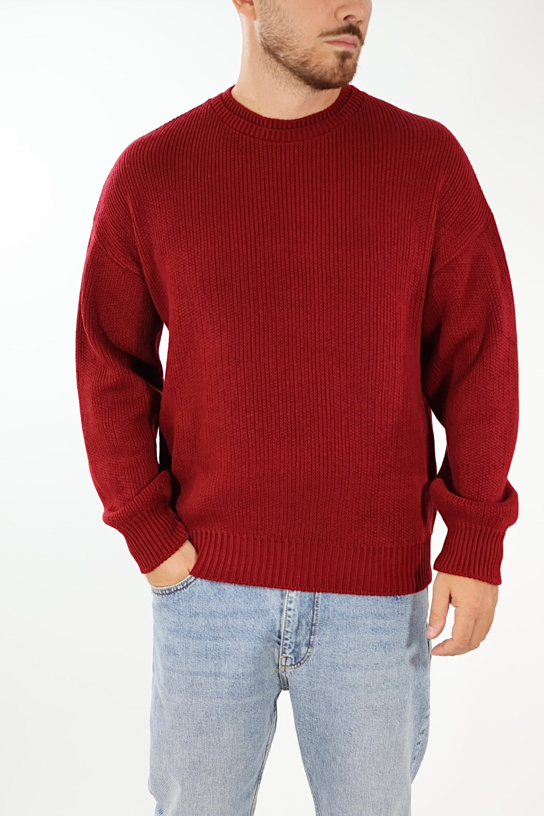 Maglione paricollo cropped fit  M55 OVERD