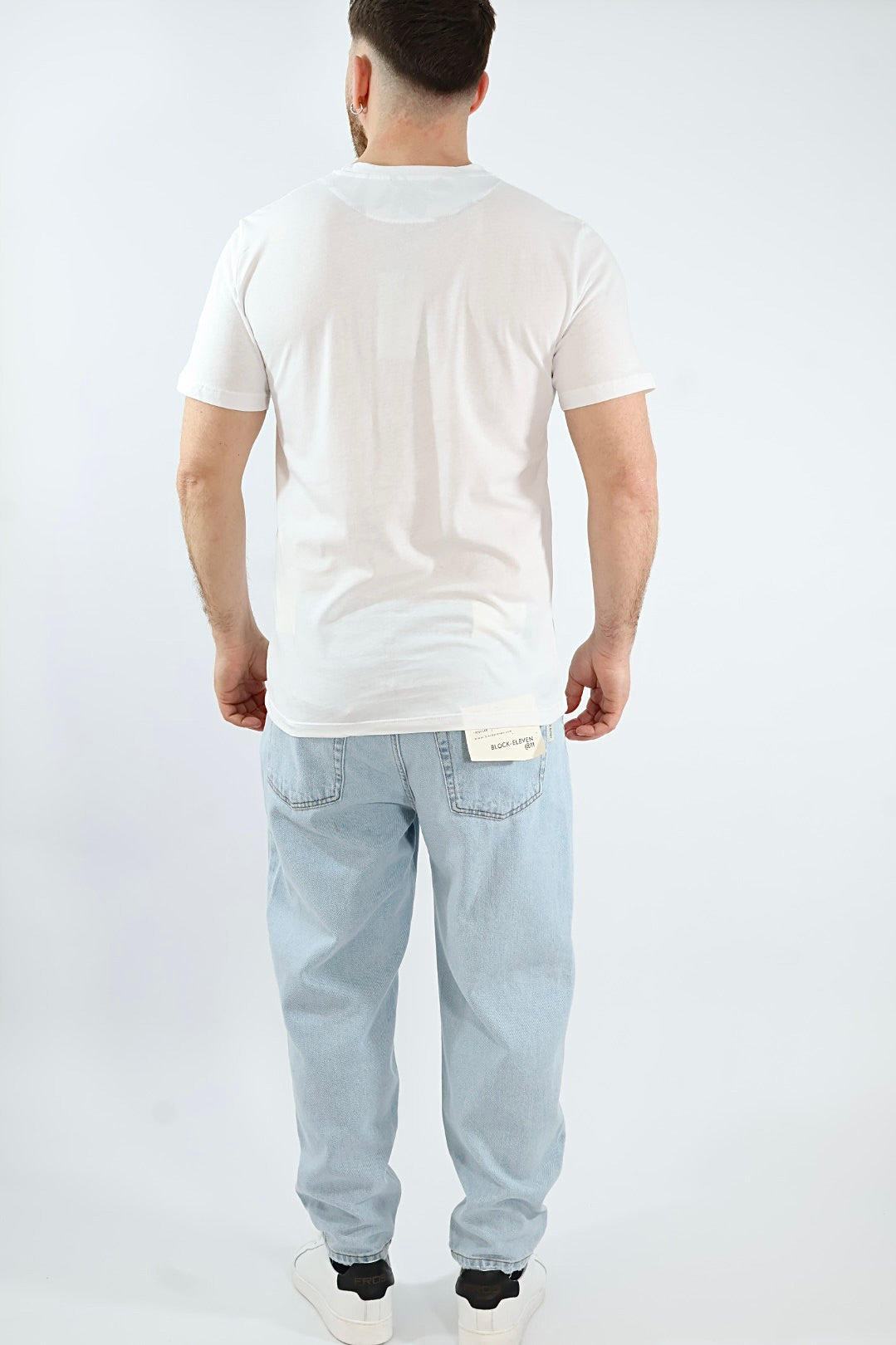 T shirt doppio taschino fiori 30  BL11
