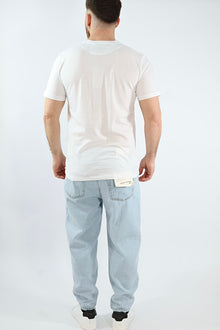 T shirt doppio taschino fiori 30  BL11