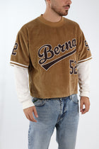 T-shirt baseball cropped velluto 364 BERNA