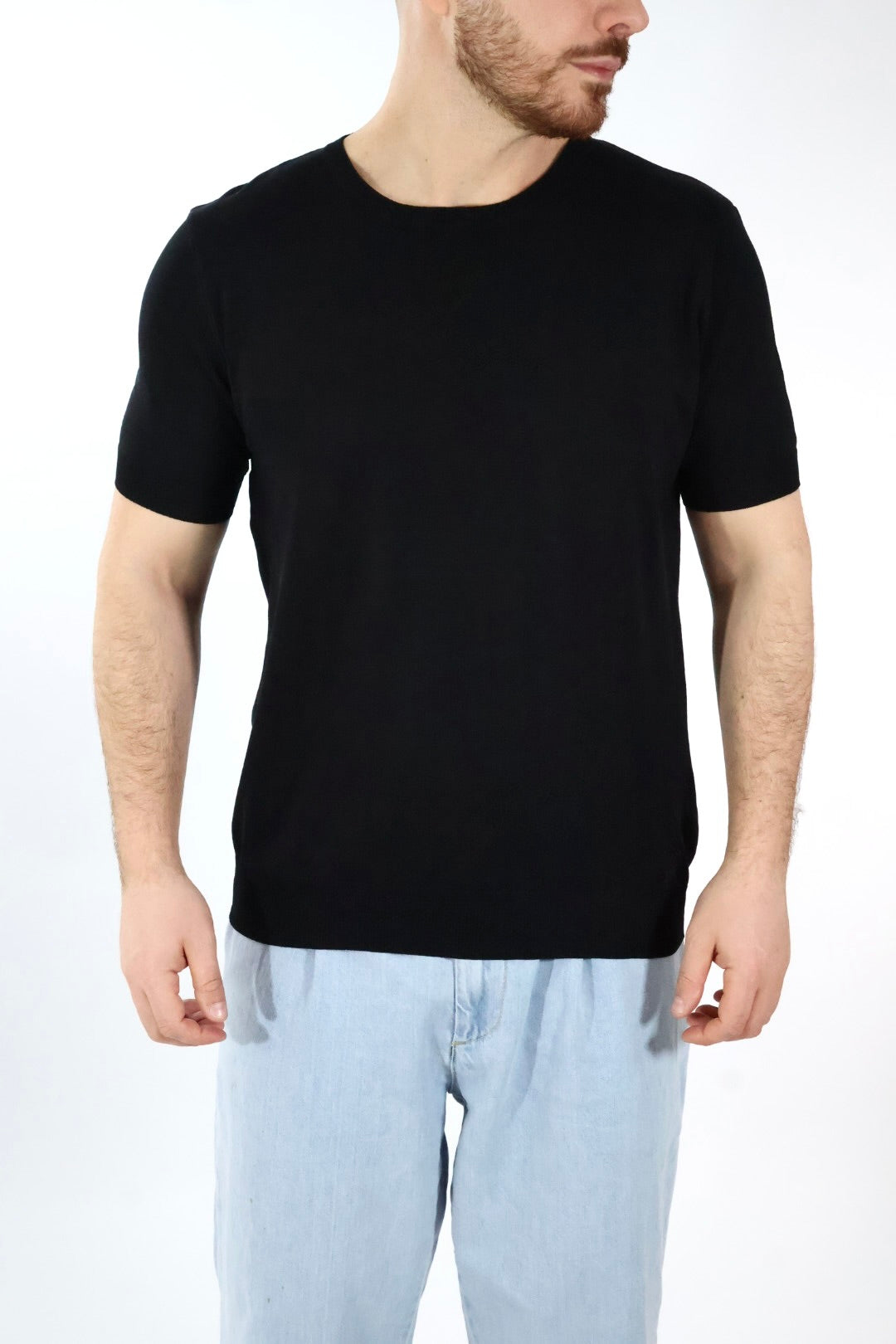 T-shirt in maglia lino/viscosa 335  LANDEK