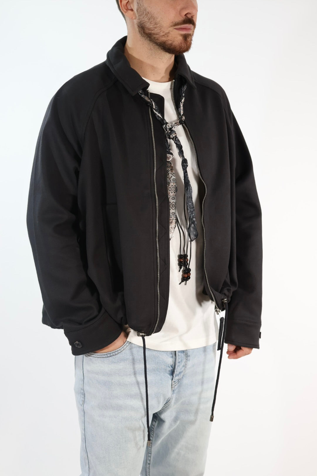 Giacca 391 cropped panno   BERNA