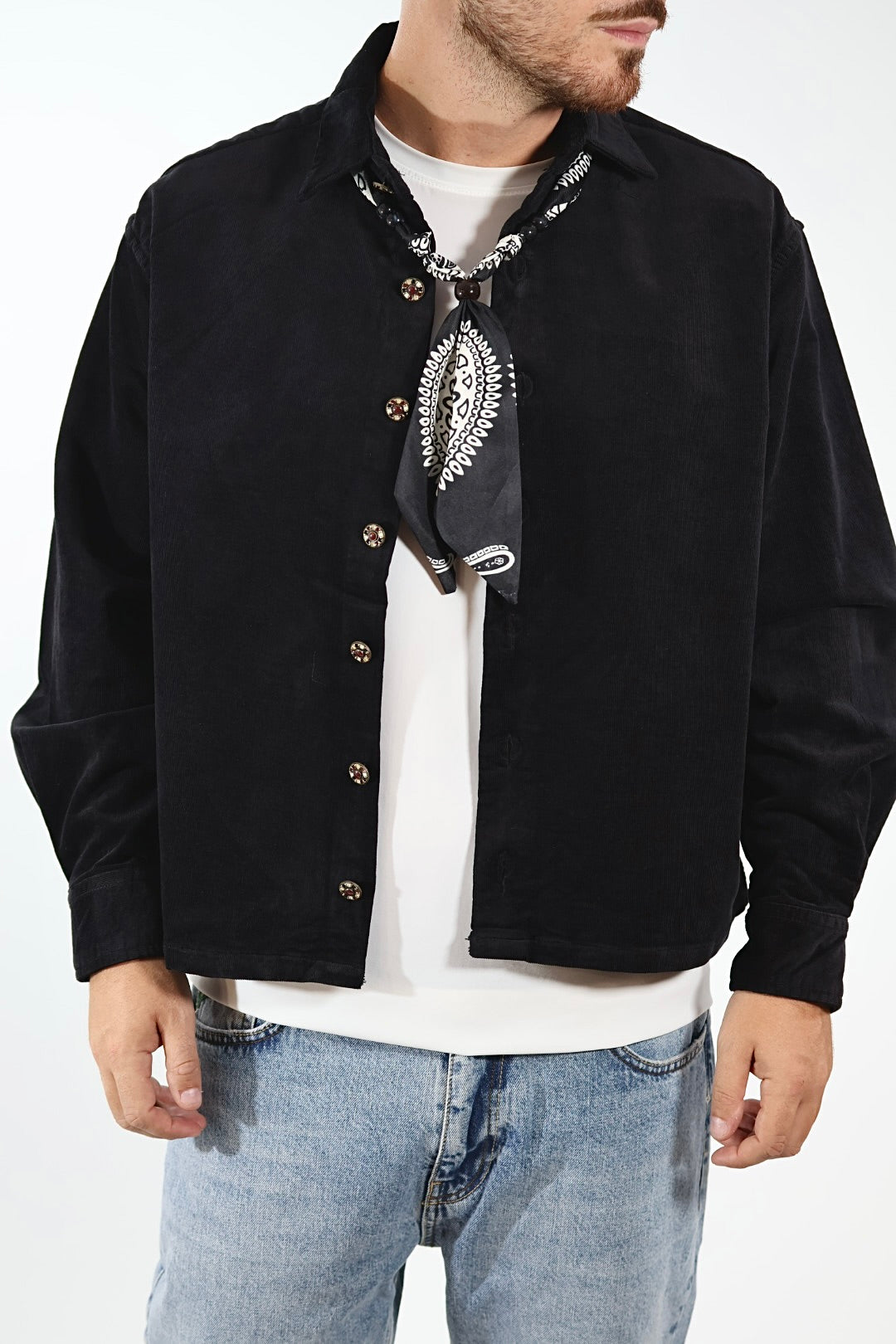 Camicia cropped Jersey velluto 344 BERNA
