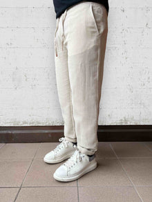 Pantalaccio lino righe BERNA