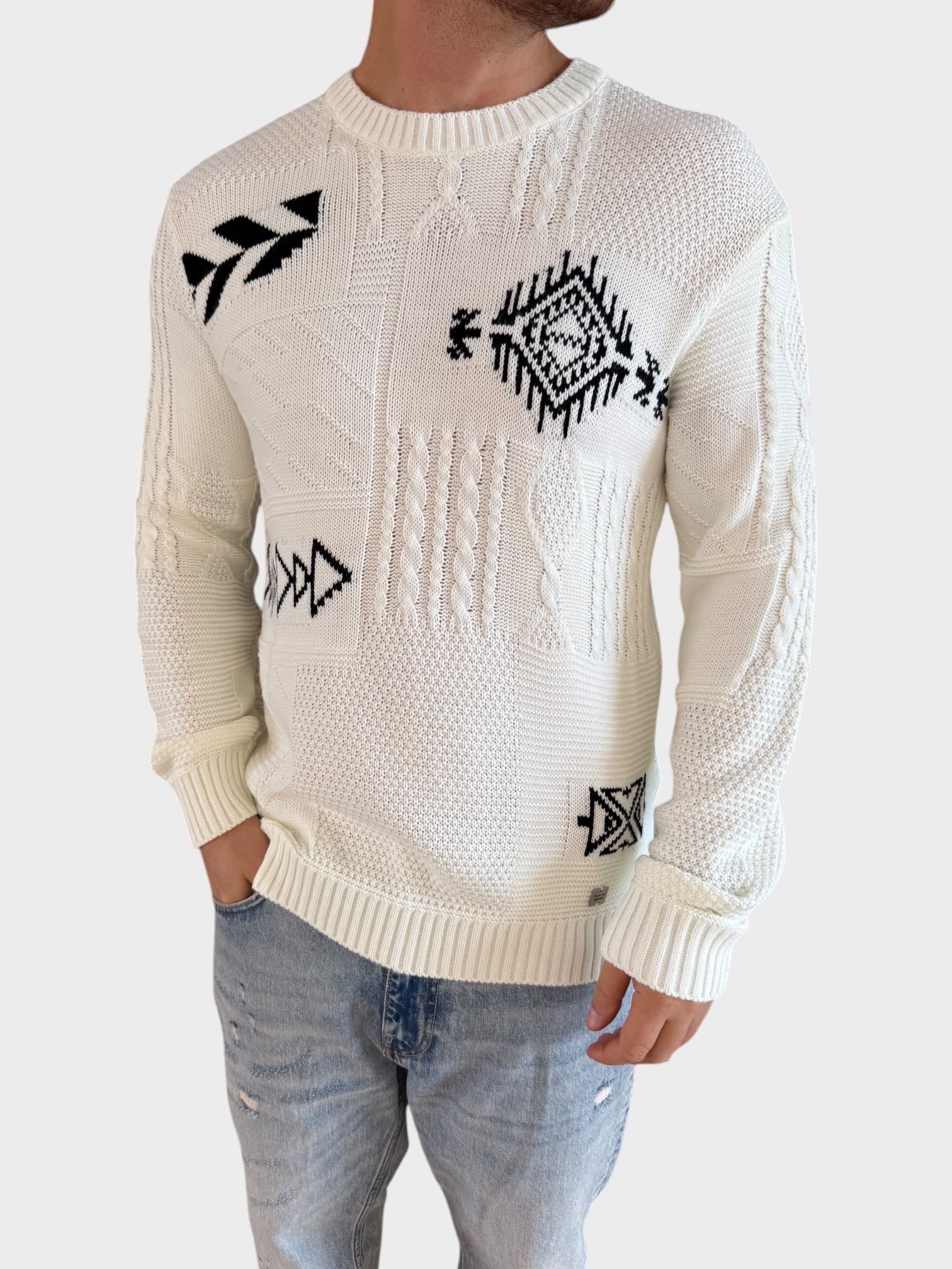 Maglione intarsio 128 BL11