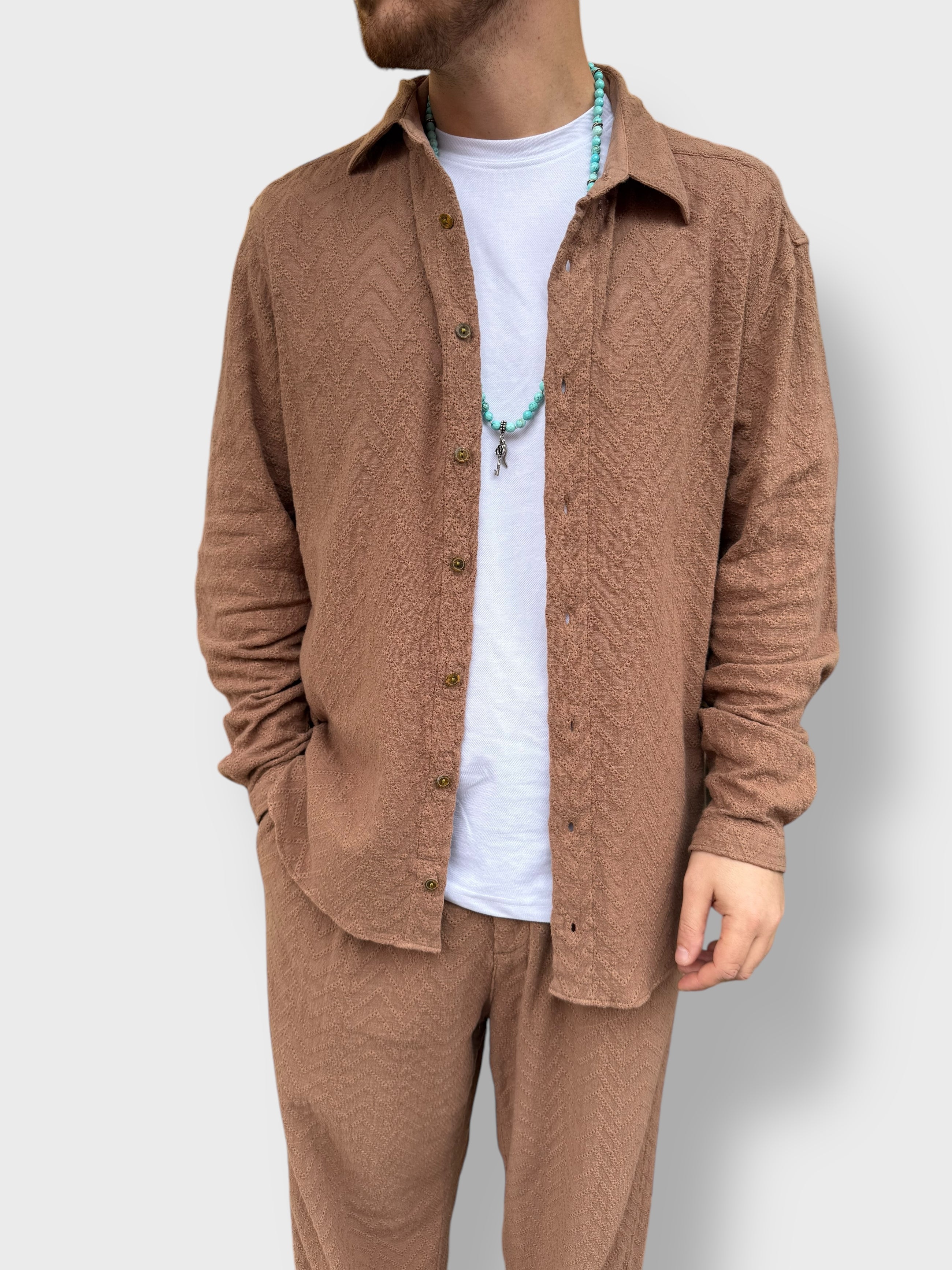 Camicia ricamata BERNA