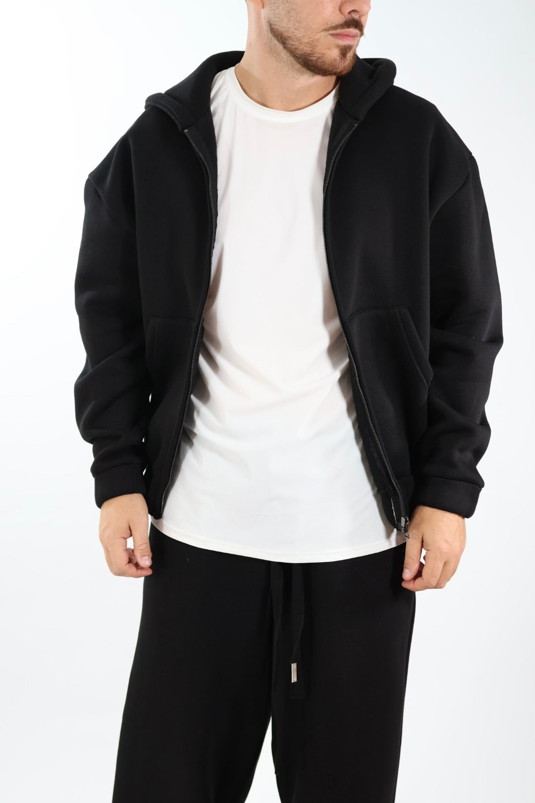 Felpa FL30 zip cappuccio conceptual WHY NOT BRAND