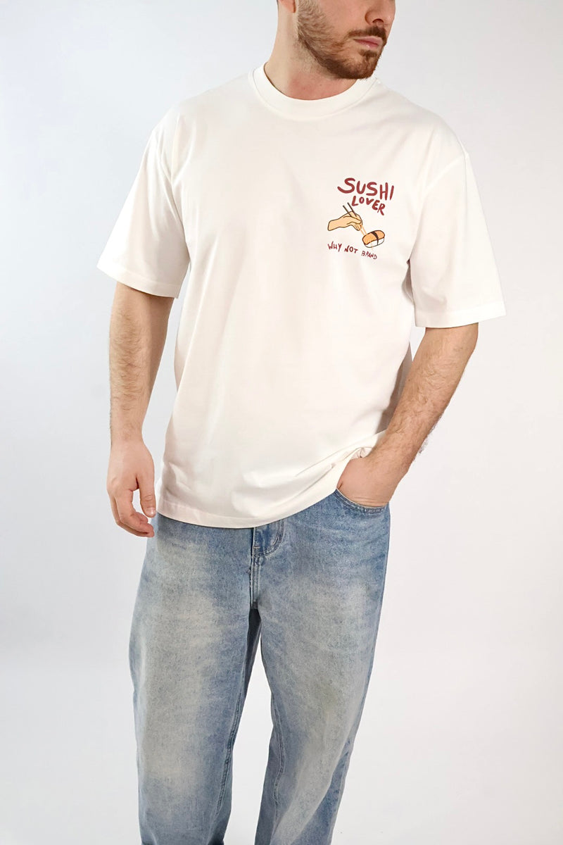T shirt sushi lover MS81 WHY NOT BRAND