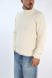Maglione 536S lupetto ciniglia nero GIANNI LUPO