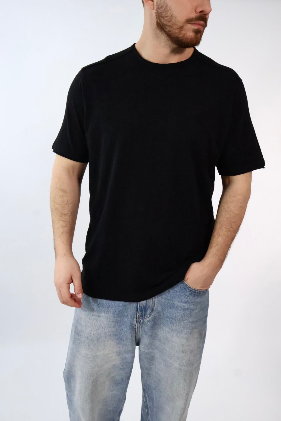 T shirt doppio scollo logo 049 BERNA