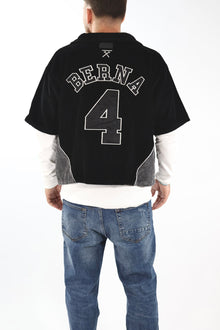 T-shirt manica corta baseball cropped velluto 362 BERNA