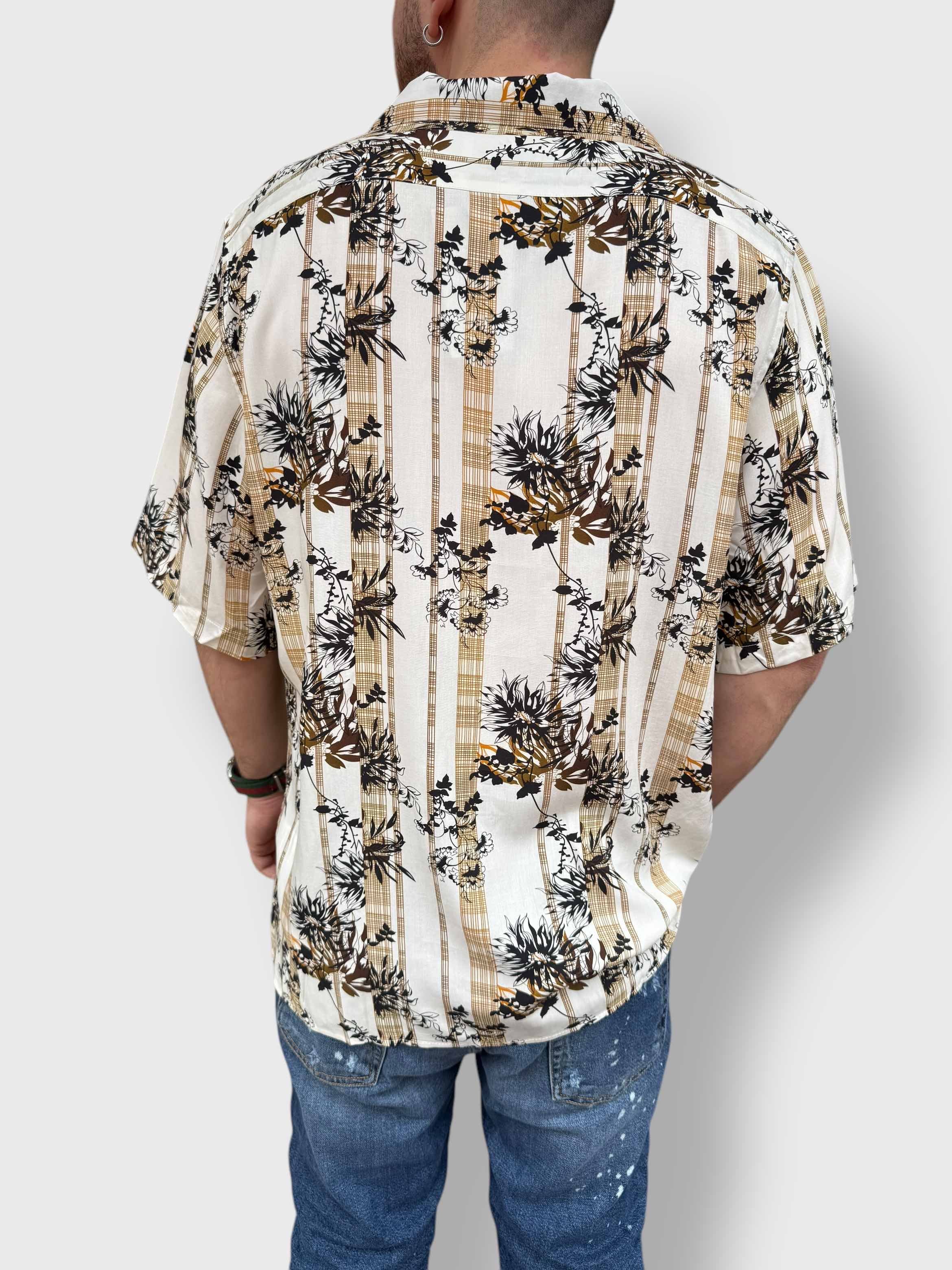 Camicia bowling viscosa m/m fantasia BL11