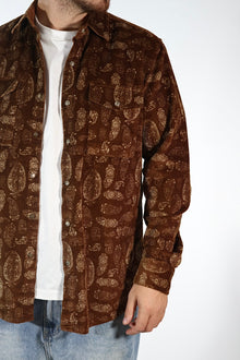 Camicia 7845S velluto costine fantasia GIANNI LUPO