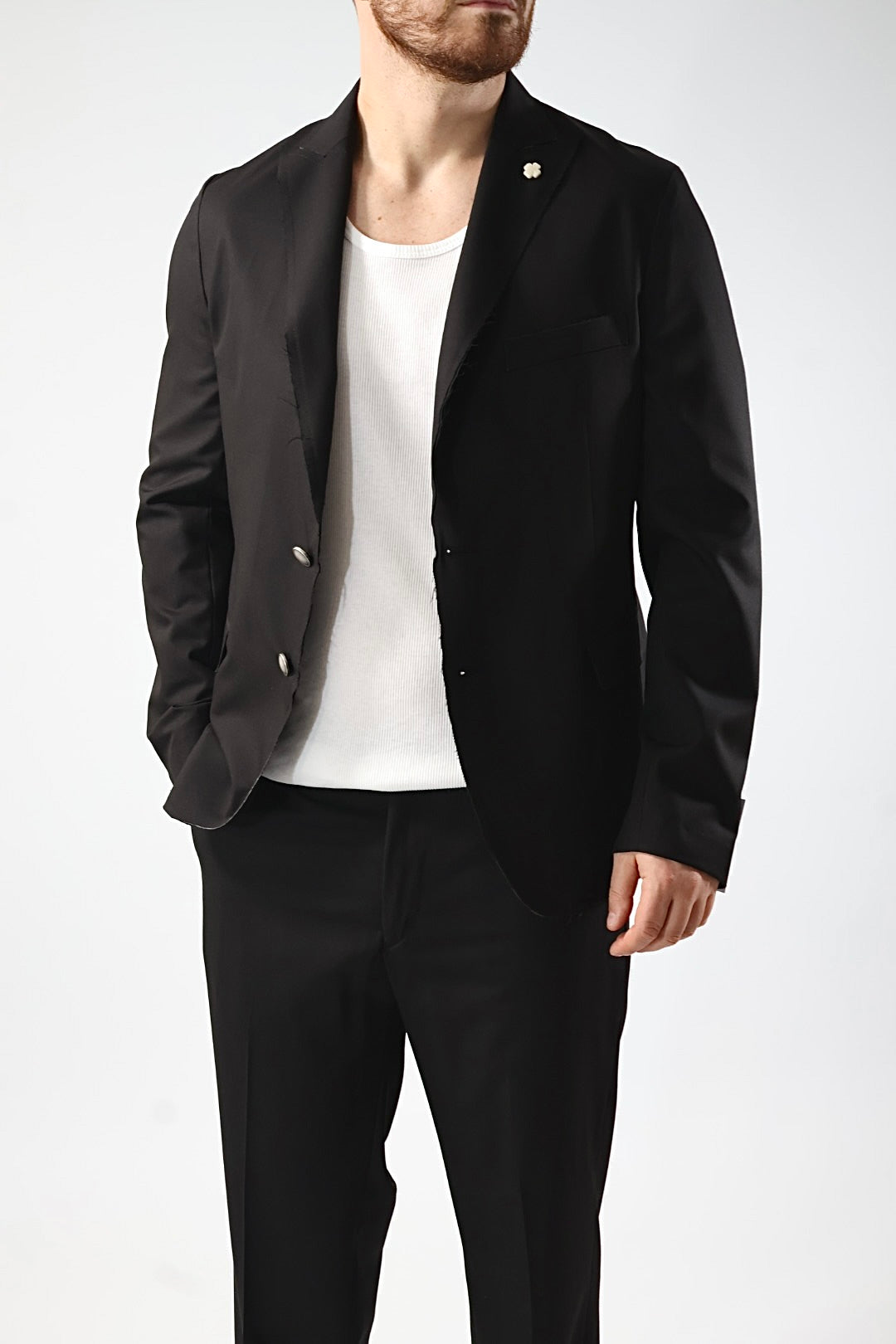 Giacca taglio vivo rever a lancia G61 OVER-D