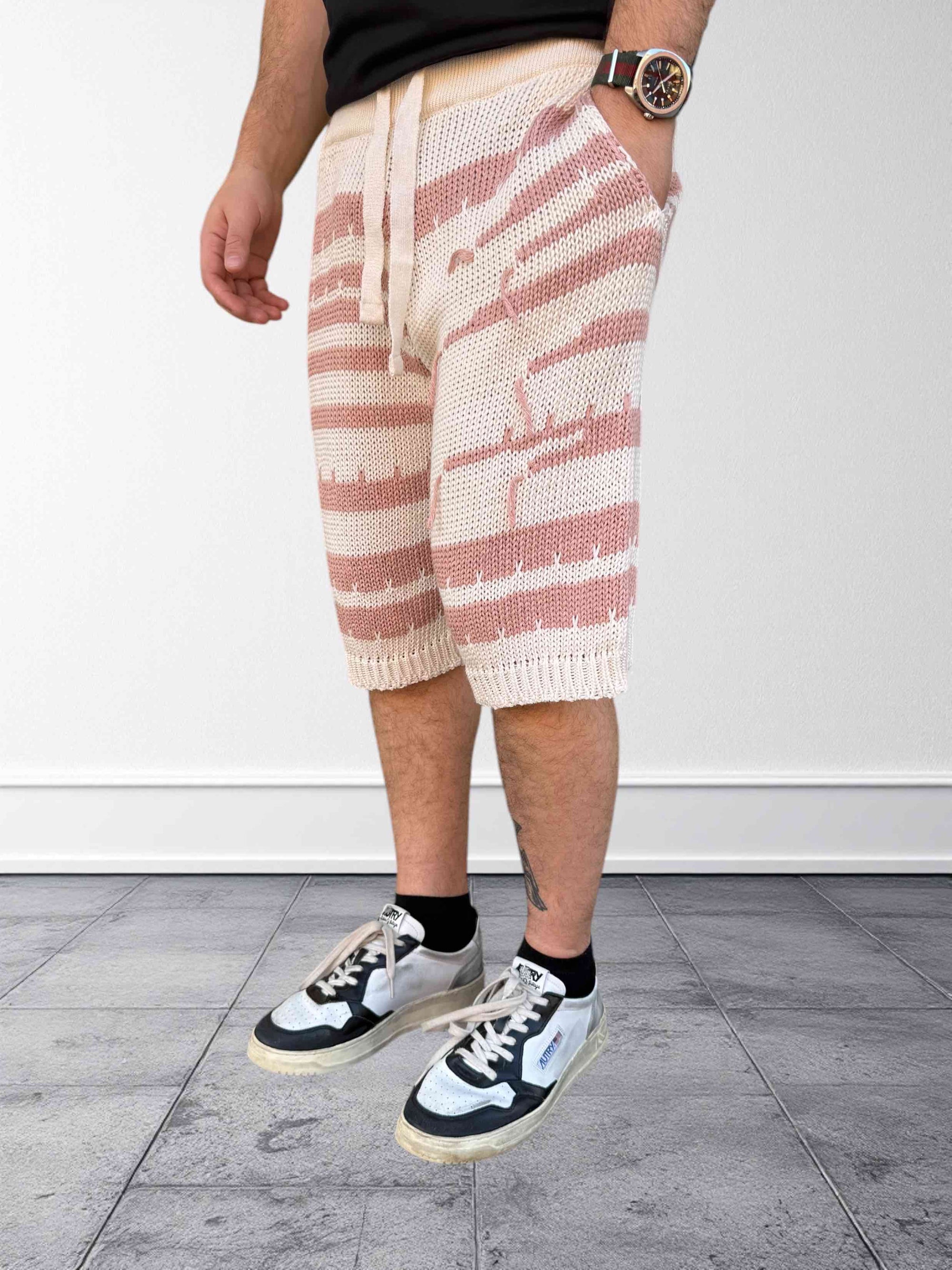 Bermuda in maglia lavorato   BERNA