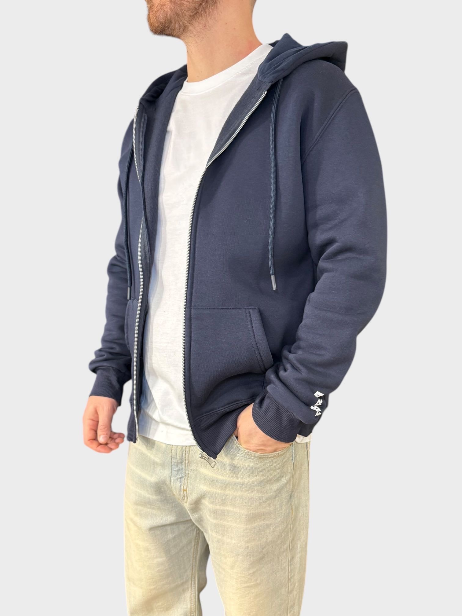 Felpa zip logo 018 BERNA