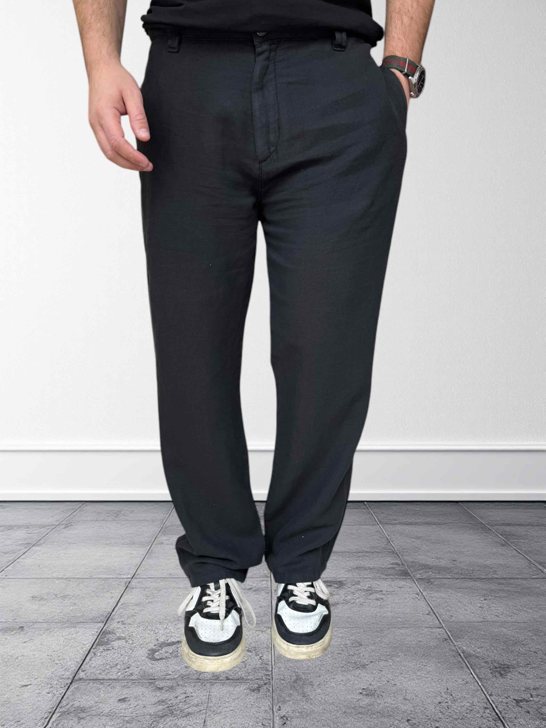 Pantalone maputo lino/cotone chino wide fit PONT