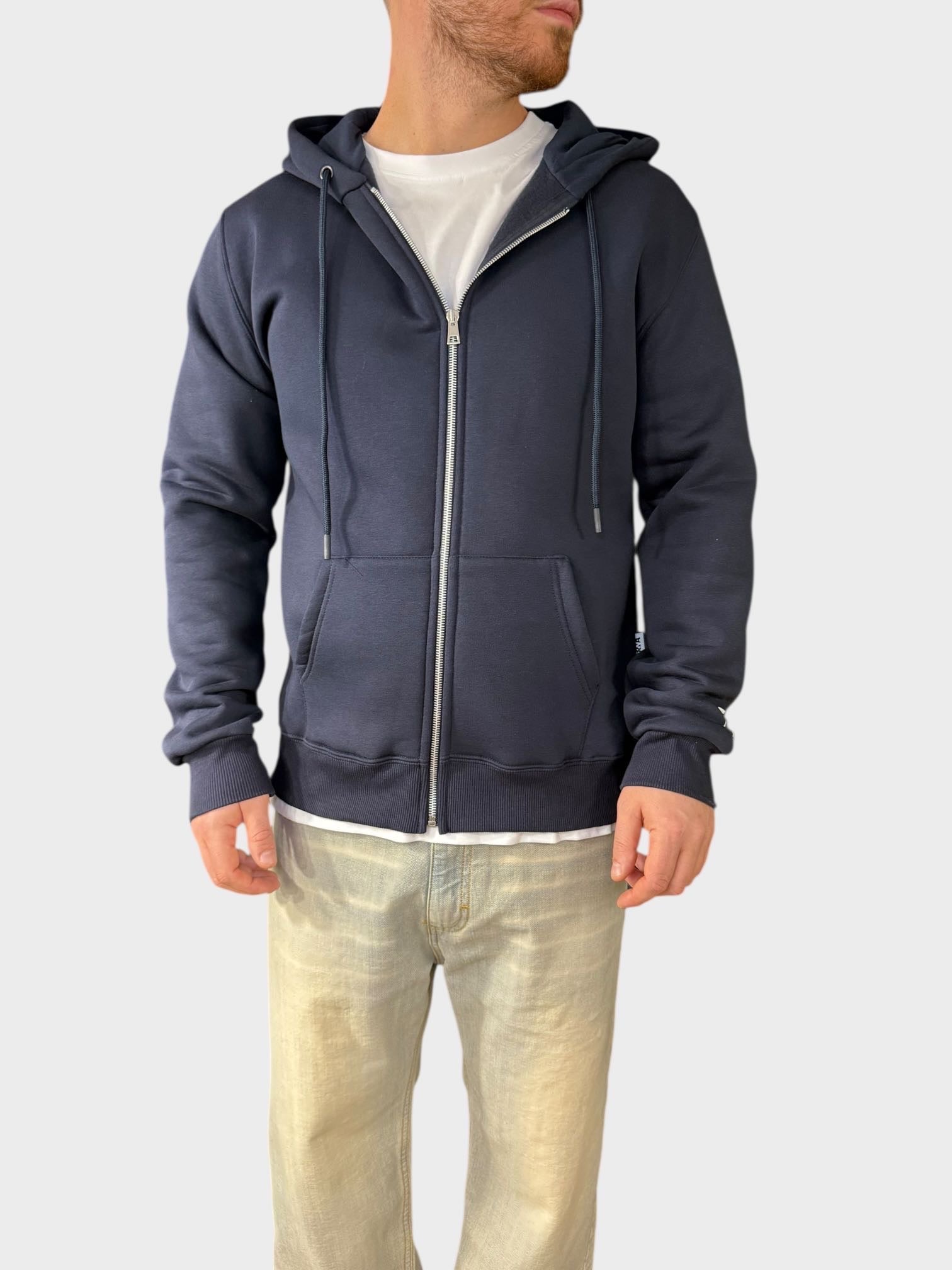 Felpa zip logo 018 BERNA