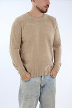 Maglione 363 girocollo ciniglia cammello LANDEK