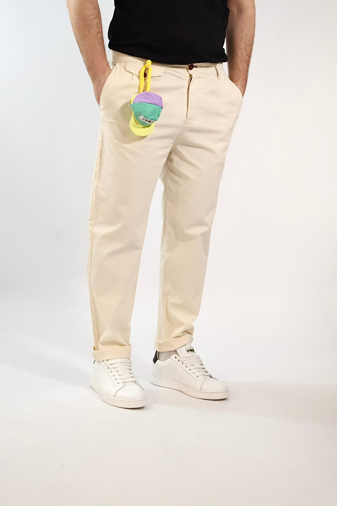 Pantalone cropped lino/cotone anfield 238 BERNA
