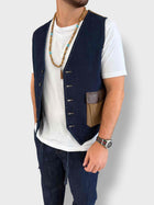 Gilet dettagli velluto 135 BERNA