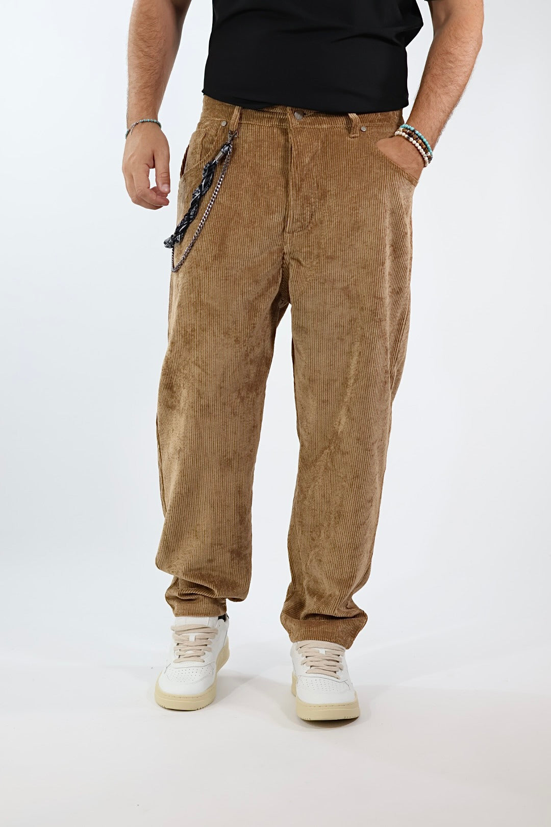 Pantalone velluto tapered fit P83 OVERD