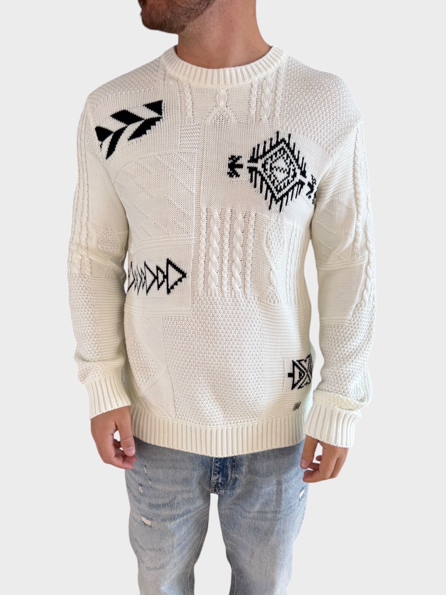 Maglione intarsio 128 BL11