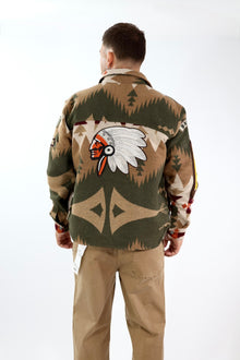 Giacca boxy azteco patch 366 BERNA