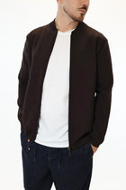 Maglioncino M14 lupetto full  zip moro OVERD