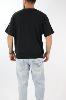 T shirt in maglia cropped over 432 BERNA
