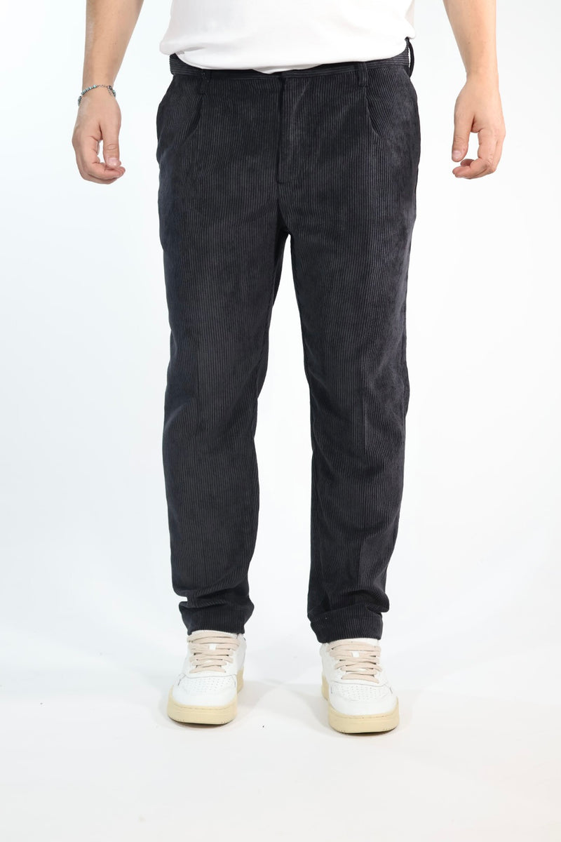 Pantalone P35 tapered fit velluto costine OVERD