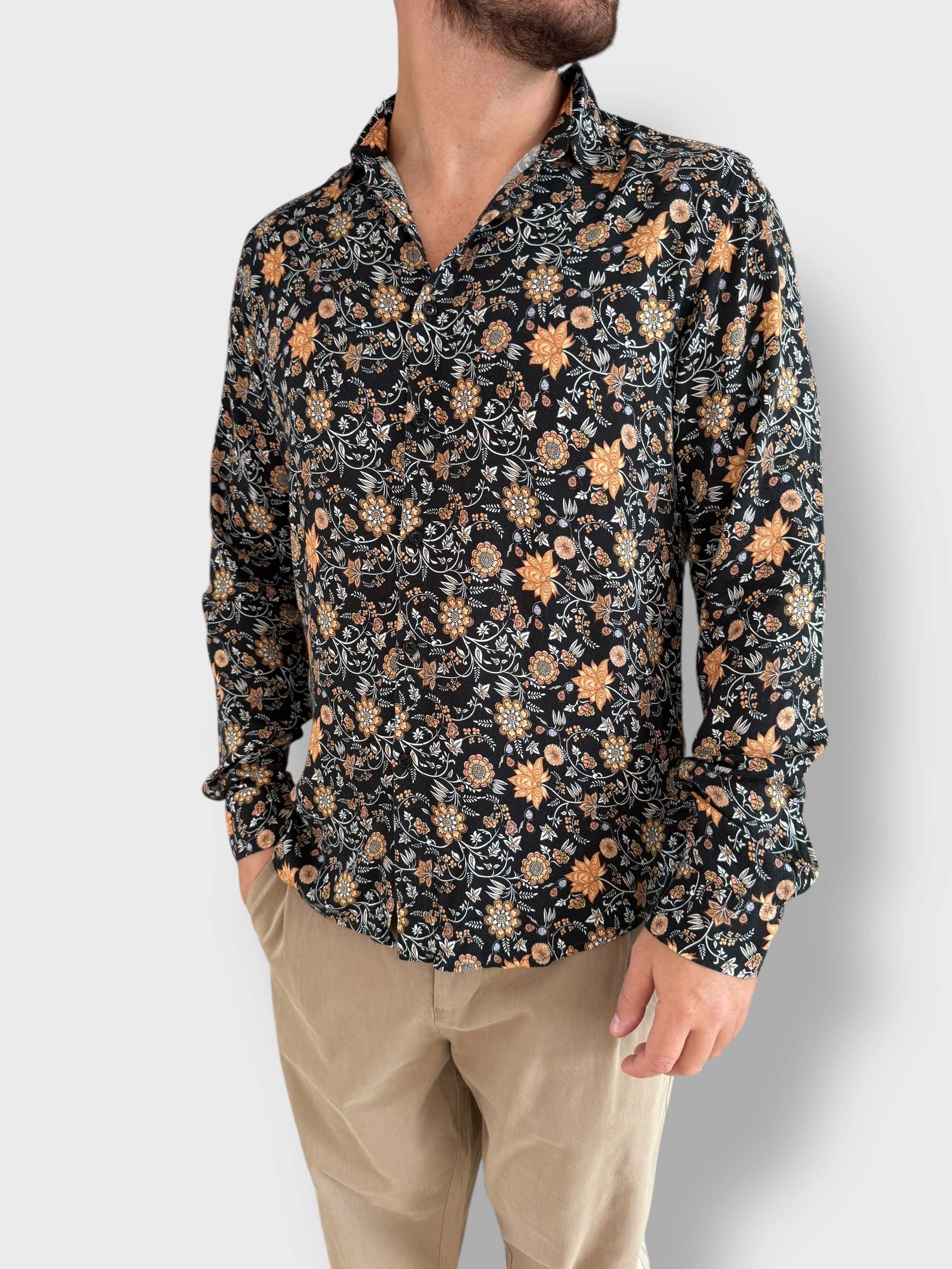 Camicia viscosa fantasia 130DA GIANNI LUPO