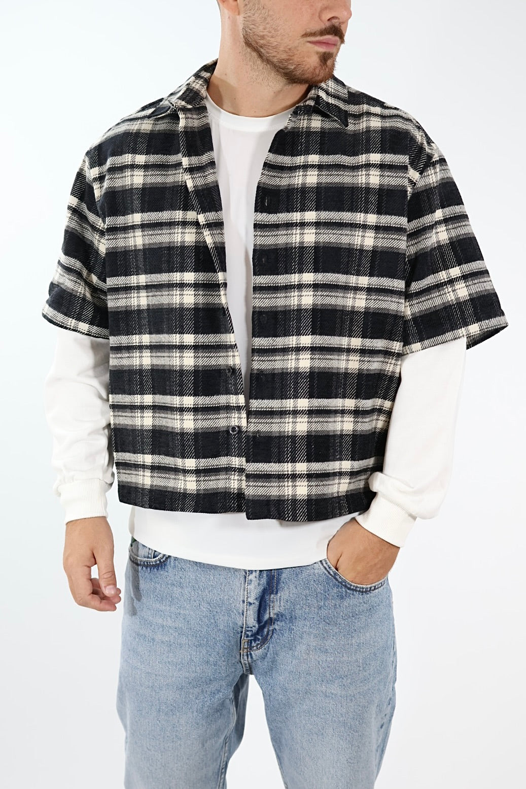 Camicia quadri + felpa 371 BERNA