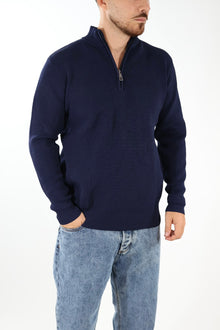 Maglioncino M70 lupetto zip Blu OVERD