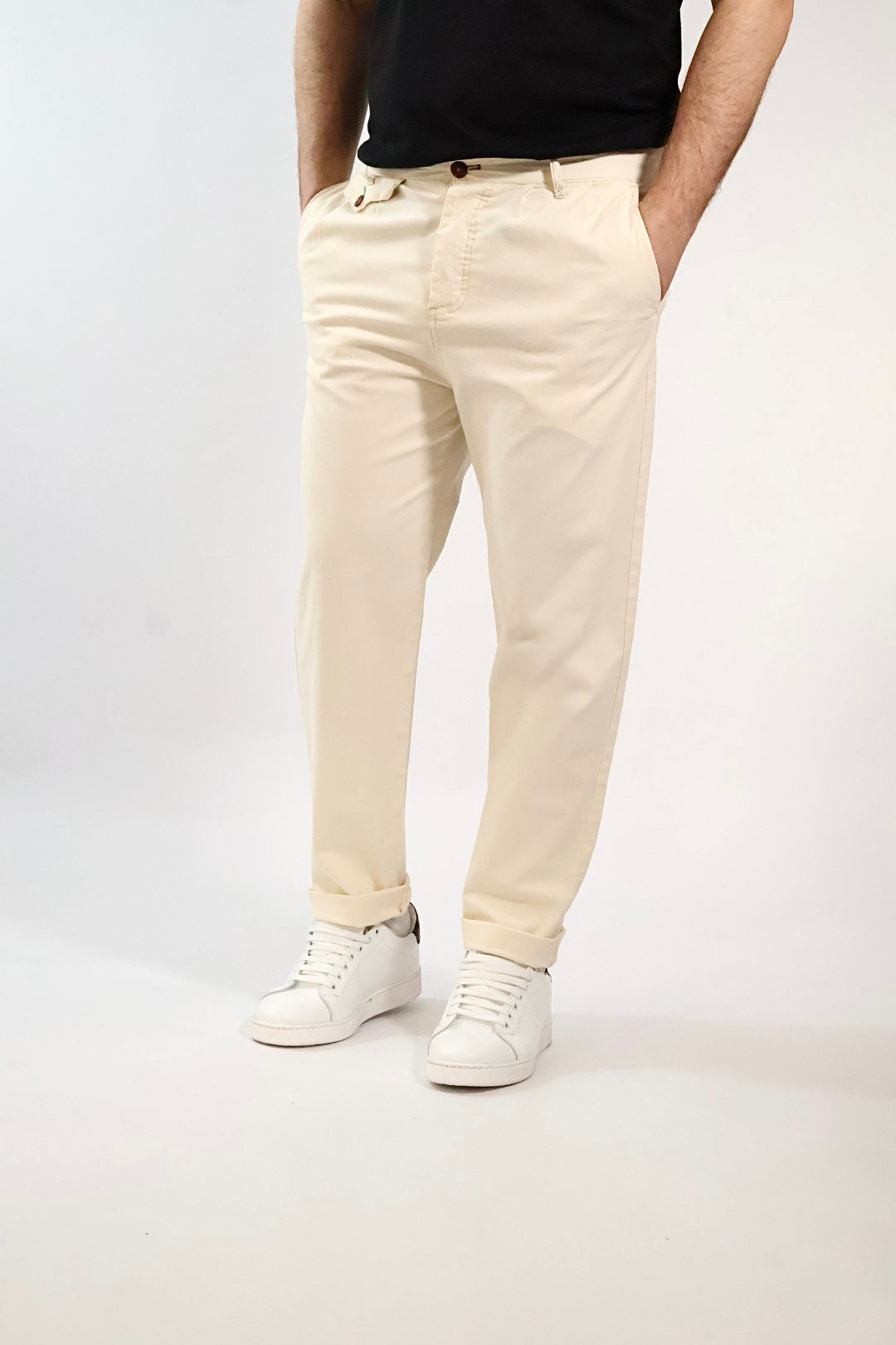 Pantalone cropped lino/cotone anfield 238 BERNA