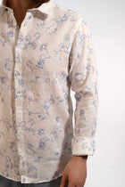 Camicia Lino ricami 837S  GIANNI LUPO