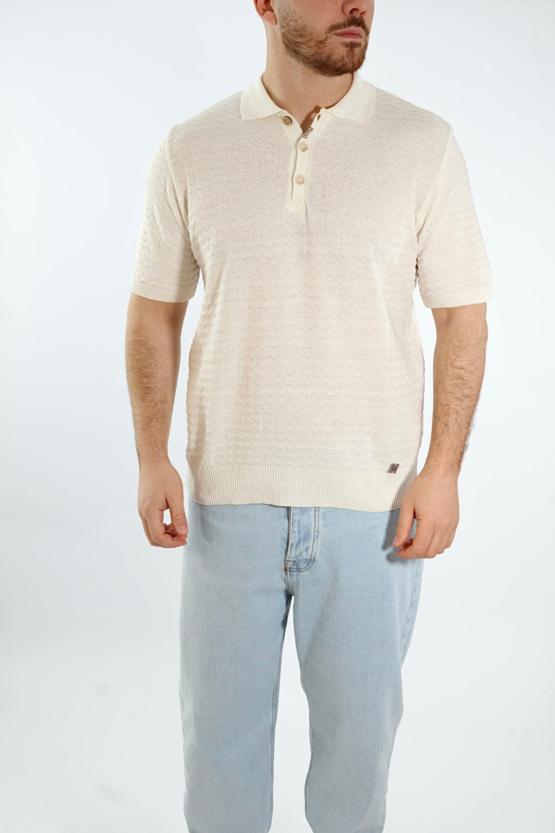 Polo in maglia links puntacci 128 BL11