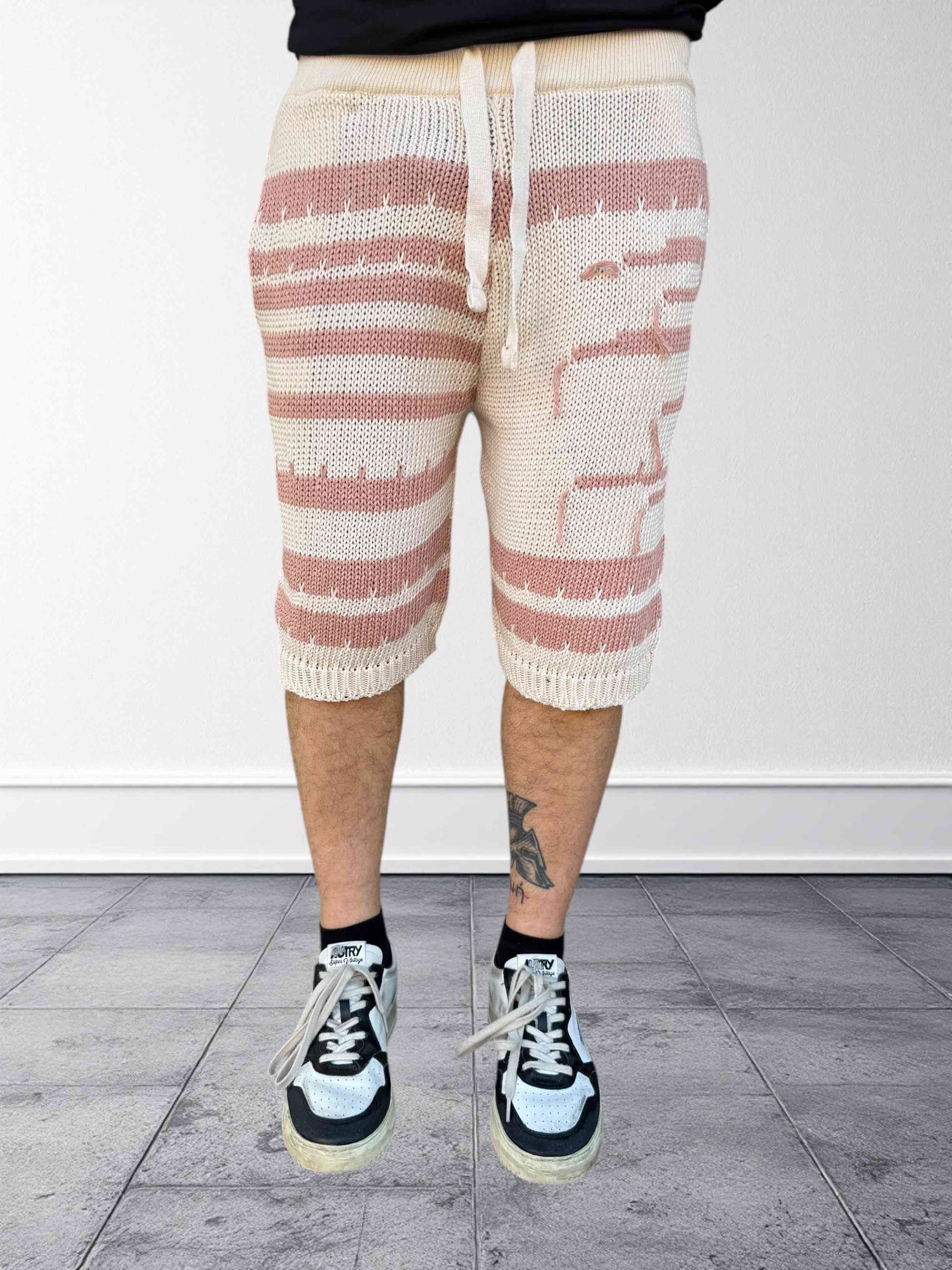 Bermuda in maglia lavorato   BERNA