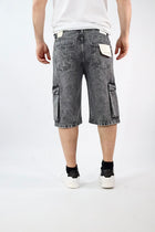 Bermuda denim cargo blitch 412  BL11