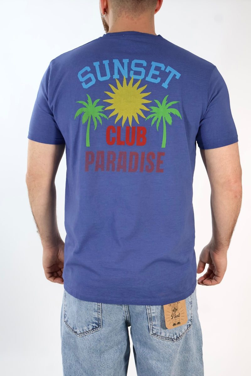 T-shirt stampa sunset A1929 SUPERCULTURE